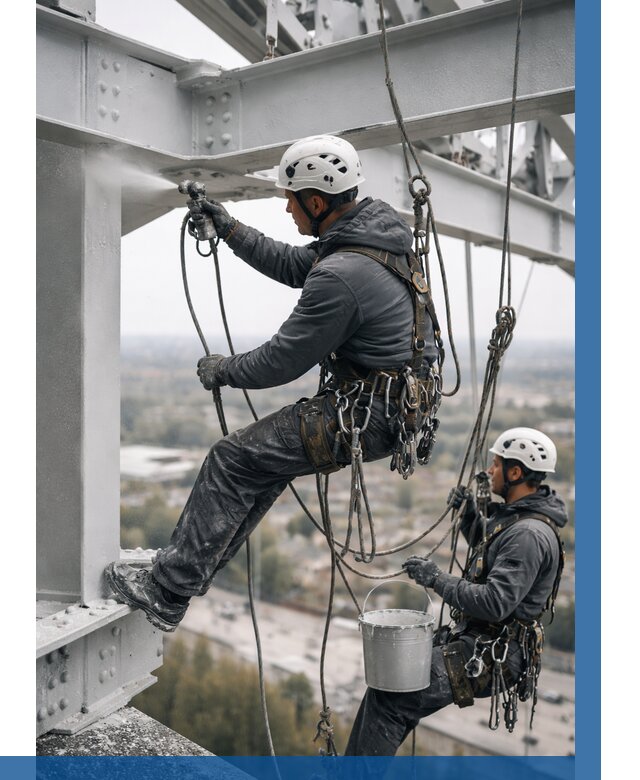 Покраска металлоконструкций на высоте в Учалах 356 р |ВЫСОТНИК-Члы