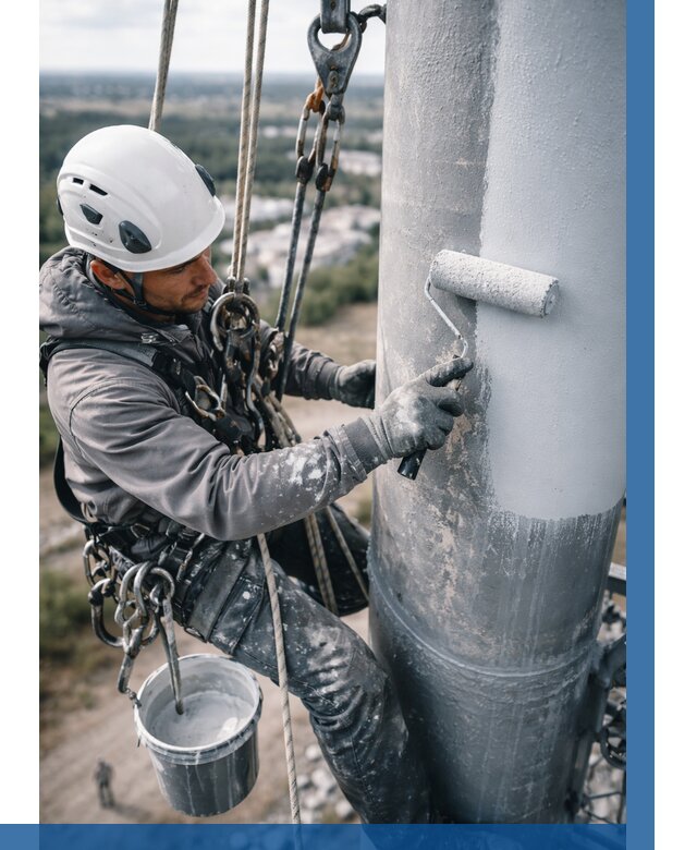 Покраска мачт связи под ключ в Учалах от 864 р. | ВЫСОТНИК-Члы