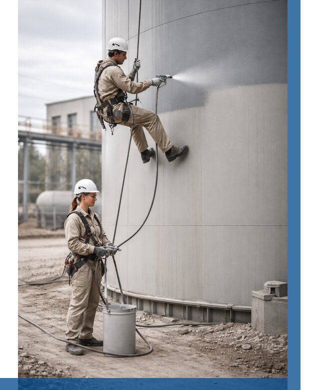 Покраска резервуаров в Учалах от 1220 р. | ВЫСОТНИК-Члы — заказать