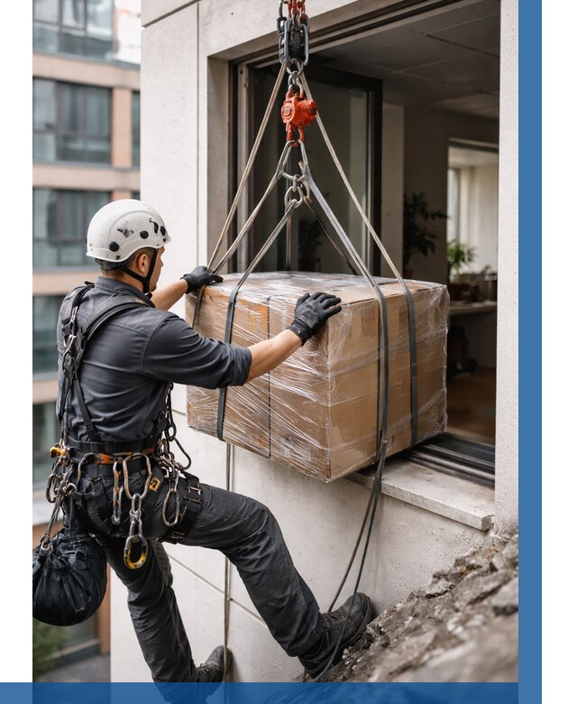 Подъем груза через окно в Учалах от 4575 р. | ВЫСОТНИК-Члы