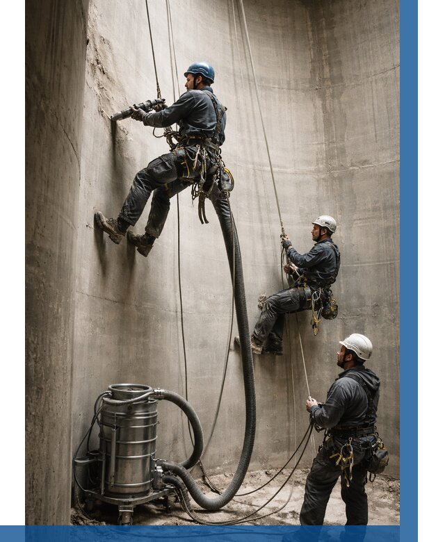 Зачистка силосов в Учалах от 4575 р. Договор и смета ВЫСОТНИК-Члы