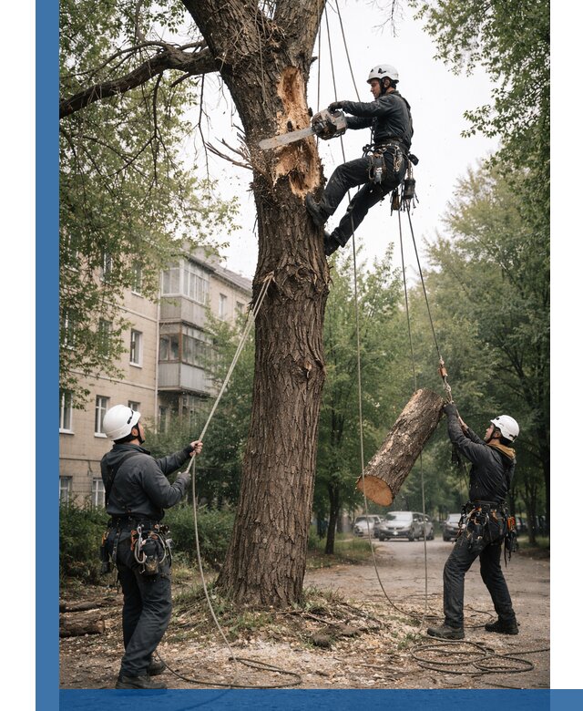 Срочное удаление аварийных деревьев в Учалах с гарантией безопасности