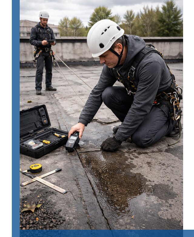 Обследование кровли на протечки и выявление дефектов в Учалах