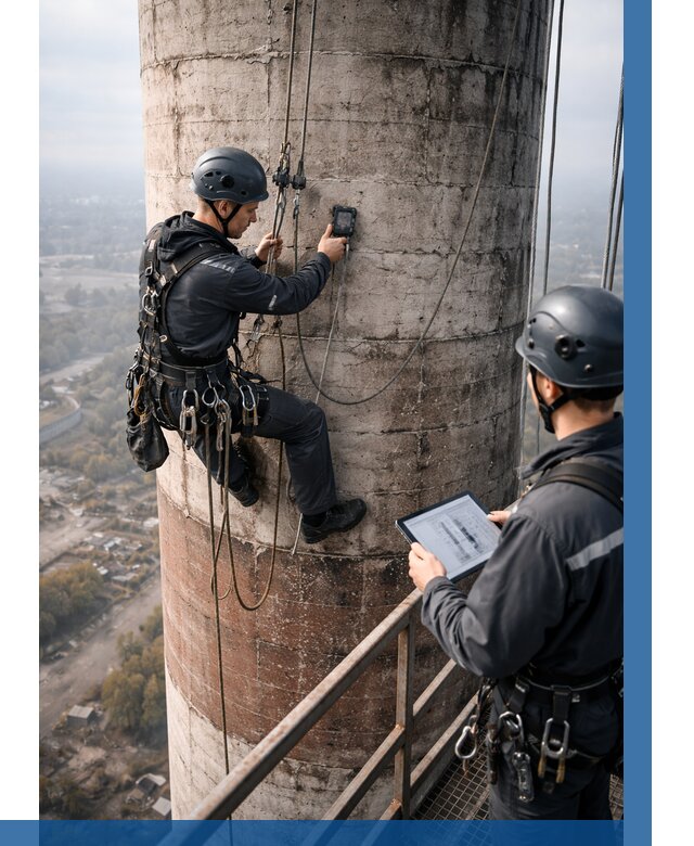 Обследование дымовой трубы в Учалах от 8134 р. | ВЫСОТНИК-Члы