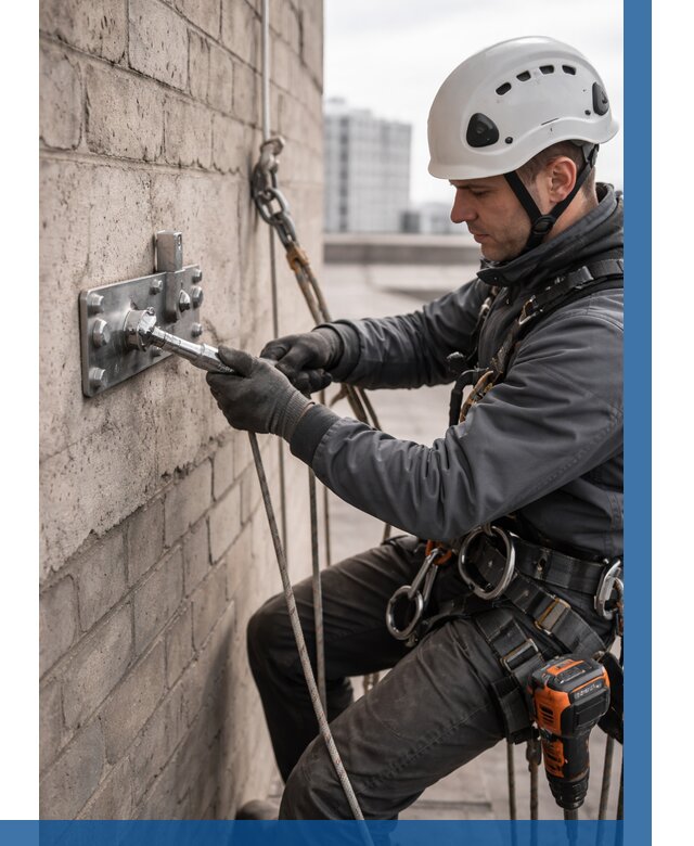 Установка анкерных точек в Учалах от 3558 р. | ВЫСОТНИК-Члы