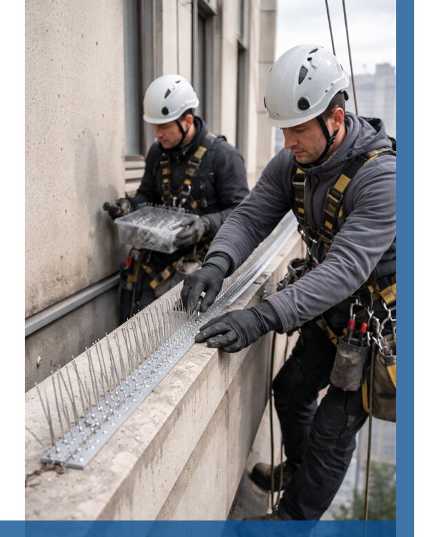 Установка шипов от птиц в Учалах от 864 р. | ВЫСОТНИК-Члы